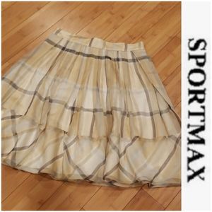 Sportmax Silk Skirt